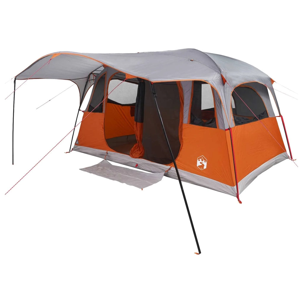 Tenda a tunnel con tetto Grigio e arancione 427 x 305 x 205 cm 42028671