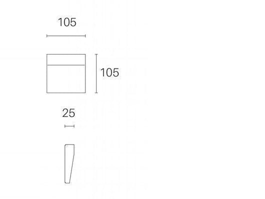 Lampada Segna Passo da Esterno a LED 3W 3000K Sovil Bianco