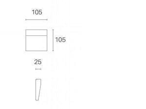 Lampada Segna Passo da Esterno a LED 3W 3000K Sovil Marrone