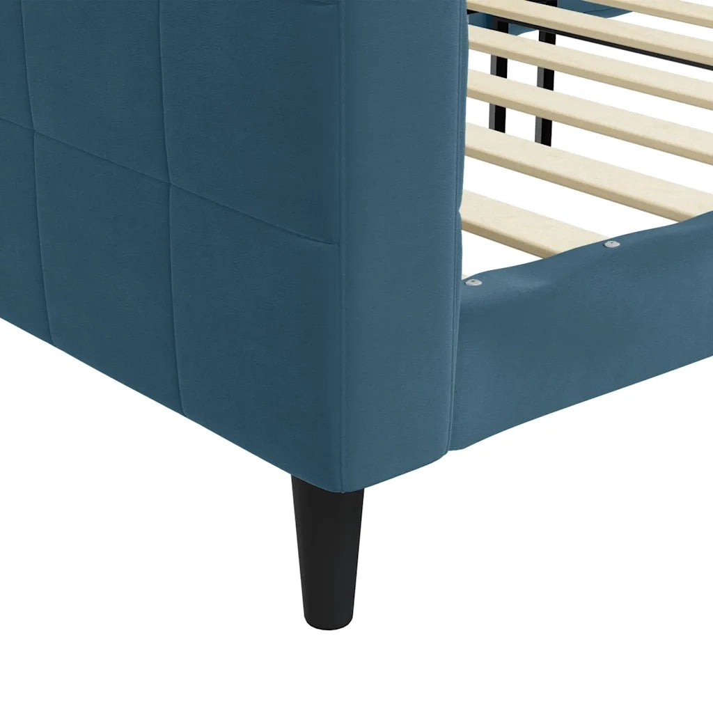 Letto da Giorno Blu 90x200 cm in Velluto 354007