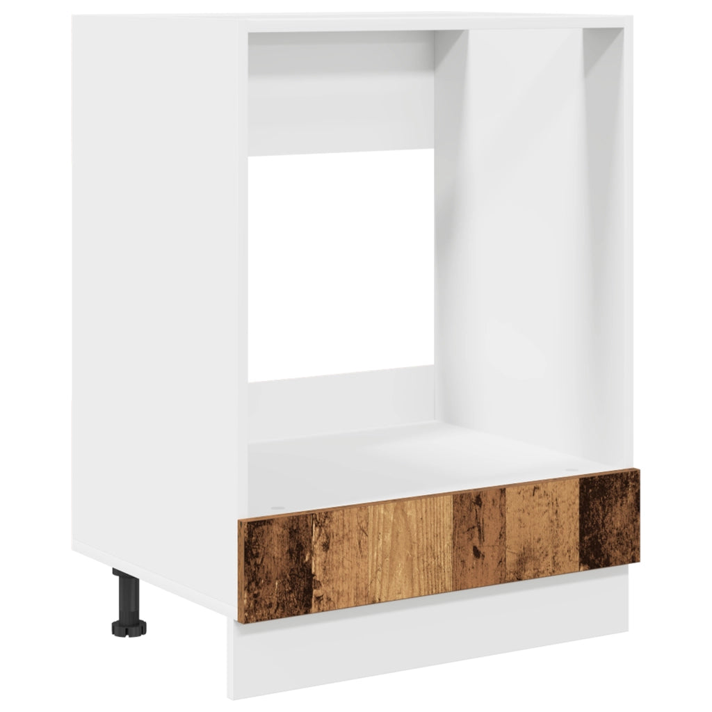 Armadio da Forno Legno Vecchio 60x46x81.5 cm in Legno Ingegnato