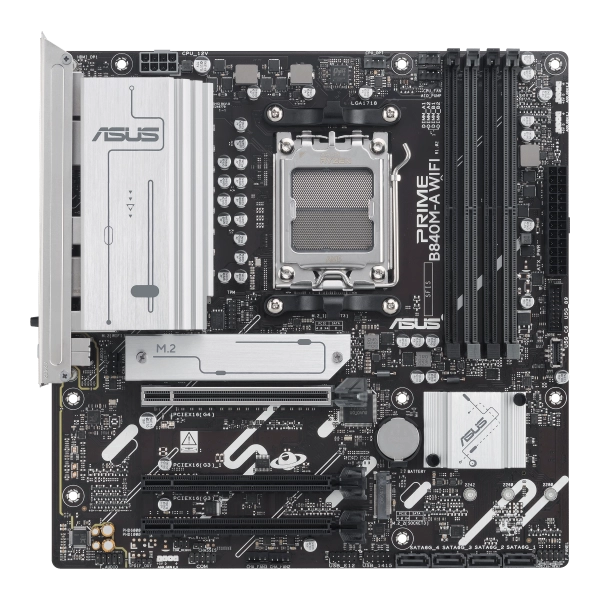 ASUS MB AMD B840, PRIME B840M-A WIFI, AM5, DDR5, USB, WIFI, MB, M2/SATA , 90MB1J20-M0EAY0