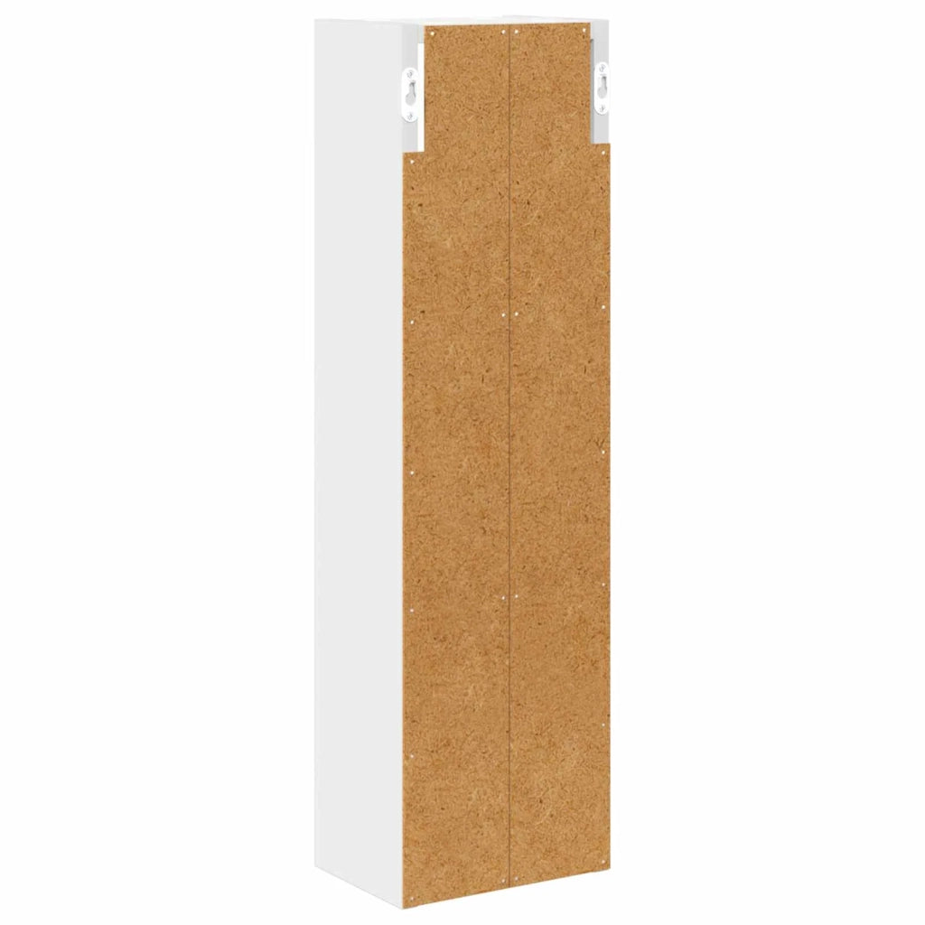 Armadio da bagno a muro con lo scaffale Bianco 20 x 14 x 70 cm 889295
