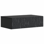 Tavolino da Parete Laterale Nero 87,5 x 34,5 x 17 cm 898836