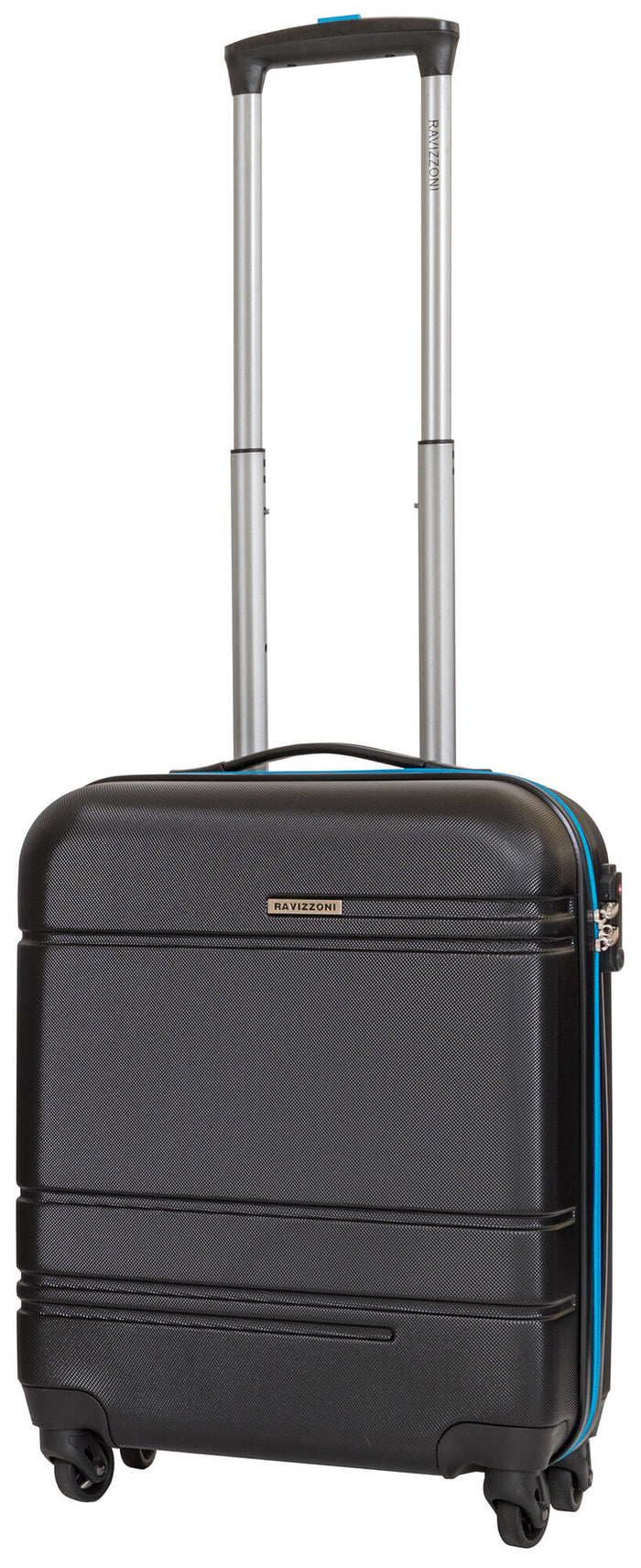 Set 3 Valigie Trolley Rigide in ABS 4 Ruote TSA Ravizzoni Sangria Nere