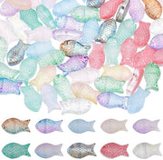 Viskralen 120 Stuks - Glas Kralen - 12 Colori - 15x8x5mm - Creare Gioielli - Foro: 1mm - Disegno Viscidamente Dinamico - Gioiellikralen