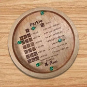 Scacchiera da Gioco in Legno - 6 Dadi in Legno - Tasca di Riposo - Gioco di Società per la Famiglia - Notte di Gioco - Abilità Matematiche Migliorate