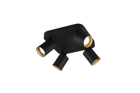 Faretto da Interno  GU10 in Metallo Nero Opaco