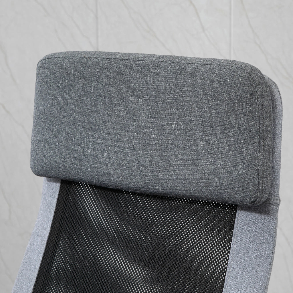 Sedia da Ufficio Ergonomica Girevole con Schienale a Rete ¨C Zephmum ¨C Grigio 65x67x119-129cm