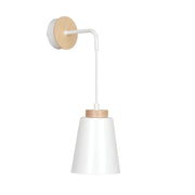 Applique Emibig Bolero K1 E27 bianco/legno dimmerabile 25cm