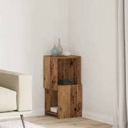 Mobile angolare Legno vecchio 30,5x30x65cm Legno multistrato