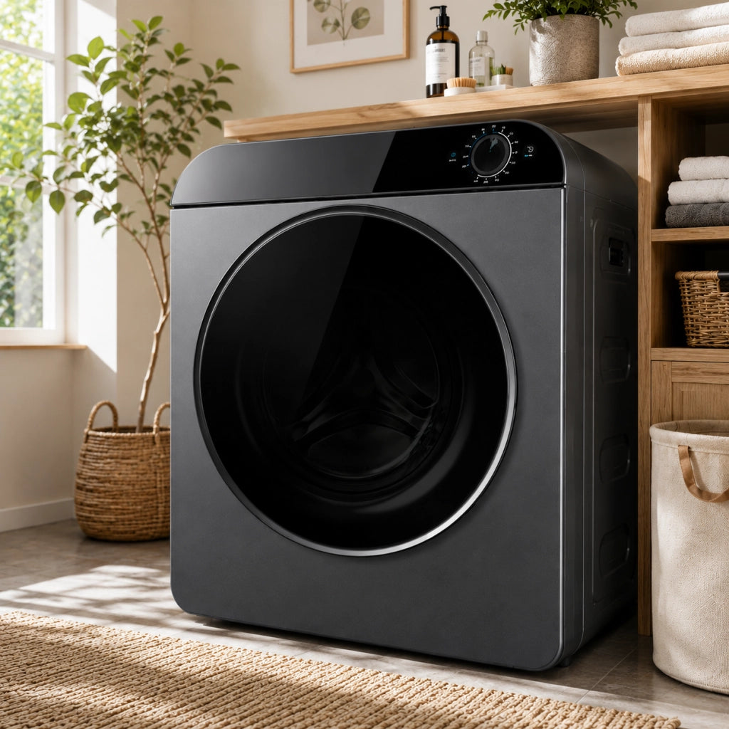 Asciugatrice Compatta 3 kg 830 W con Riscaldamento PTC; Cestello Inox; 4 Programmi e Montaggio a Parete
