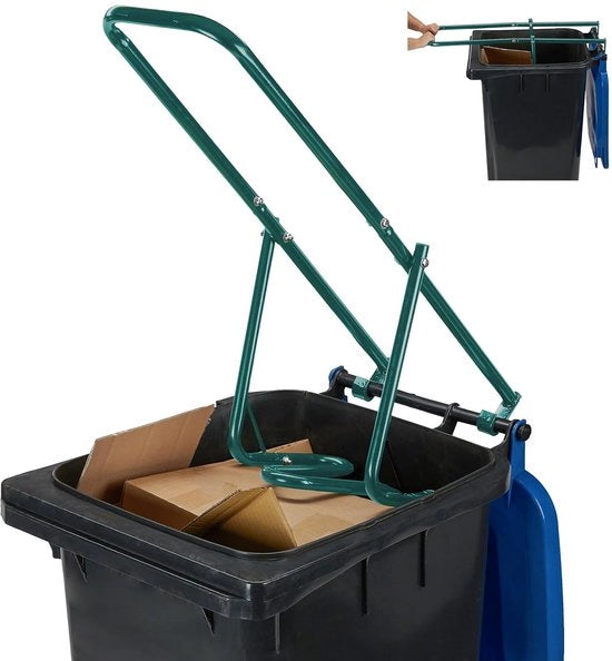 Contenitore per rifiuti per cassonetto - Manuale - Spazievolutivo - Acciaio - 35x30,5 cm