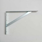 Reggimensola staffa zincata pesante tipo cantina da 40cm con saetta di rinforzo + fissaggi