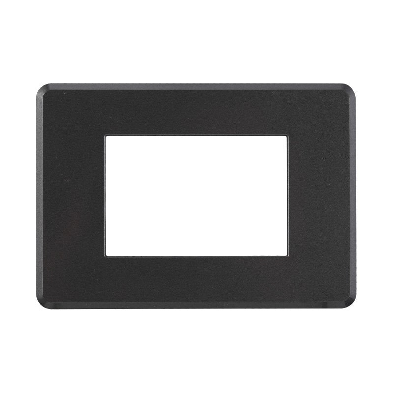 Placca Slim Sottile 3P Serie Moon Colore Acciaio Scuro Compatibile Con Bticino Axolute Air
