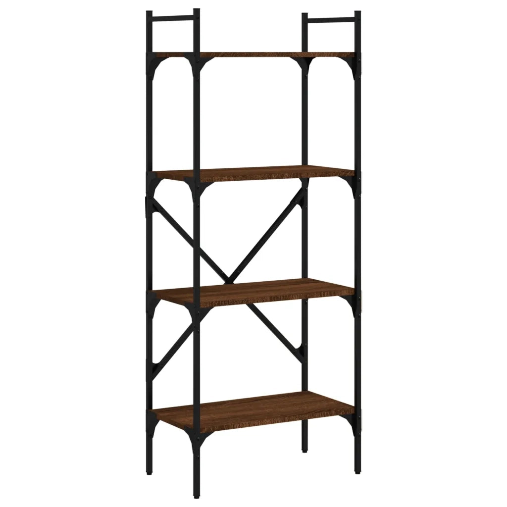 Libreria Rovere Marrone 4 Ripiani 56x31,5x138,5 cm Multistratocod mxl 74491