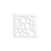 CIRCLE - Pannello in PVC traforato - Parasole Colore: bianco, Misura: 48x48 cm