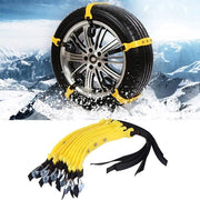 Cintura di Protezione Antiscivolo - 10 pezzi - Catena di Sicurezza Resistente - Materiale TPU - Massima Trazione - Comfortevole Cambio - Catena di Gomma