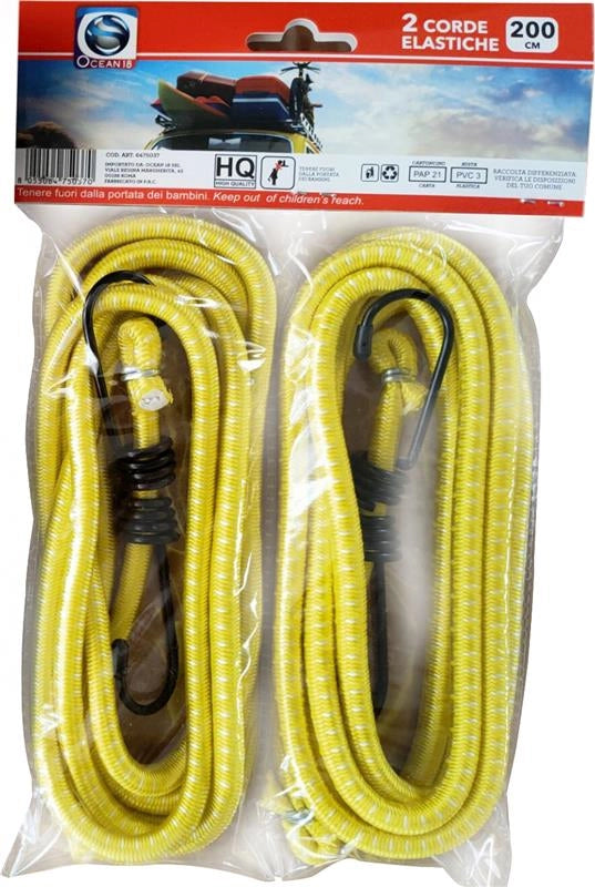 SET 2 CORDE ELASTICHE 200 CM