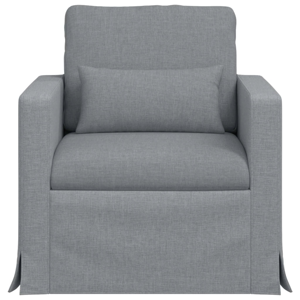 Divano Grigio chiaro 78 x 78 x 80 cm Tessuto