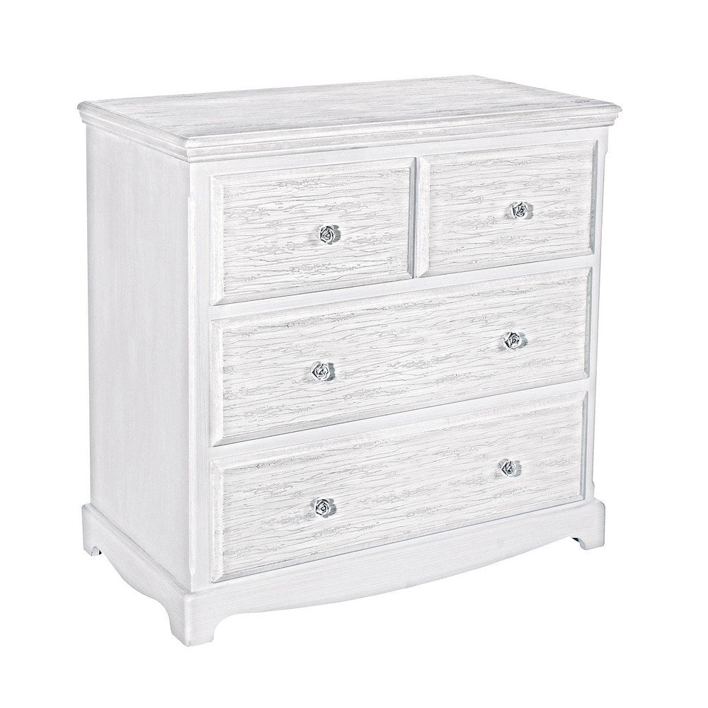 Cassettiera Legno Bianco Rustica da Interno - BLAINE