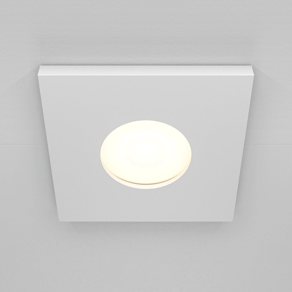 Faretto incasso Maytoni Stark quadrato bianco IP65 GU10