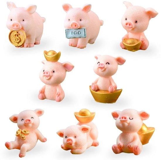 Decorazioni per la casa e regali - 8 pezzi - Unico cigno di fortuna - Decorazioni per bambini e adulti