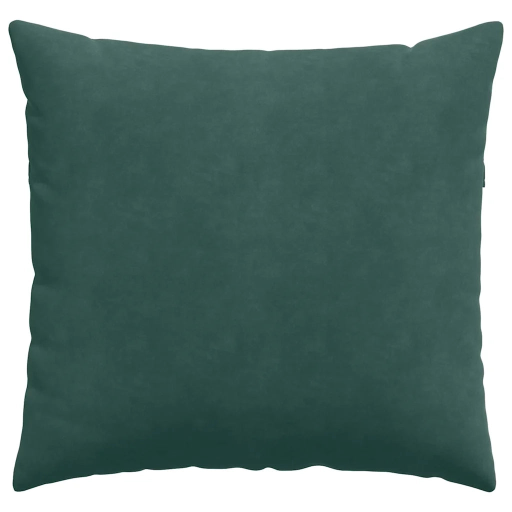 Cuscini da Divano 2 pz-Set di 2 Cuscini per Sofa Verde Scuro 45 x 45 cm Tessuto in Cords 769550