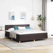 Letto a molle con cuscino Marrone Scuro 180 x 200 cm Tessuto 3338863