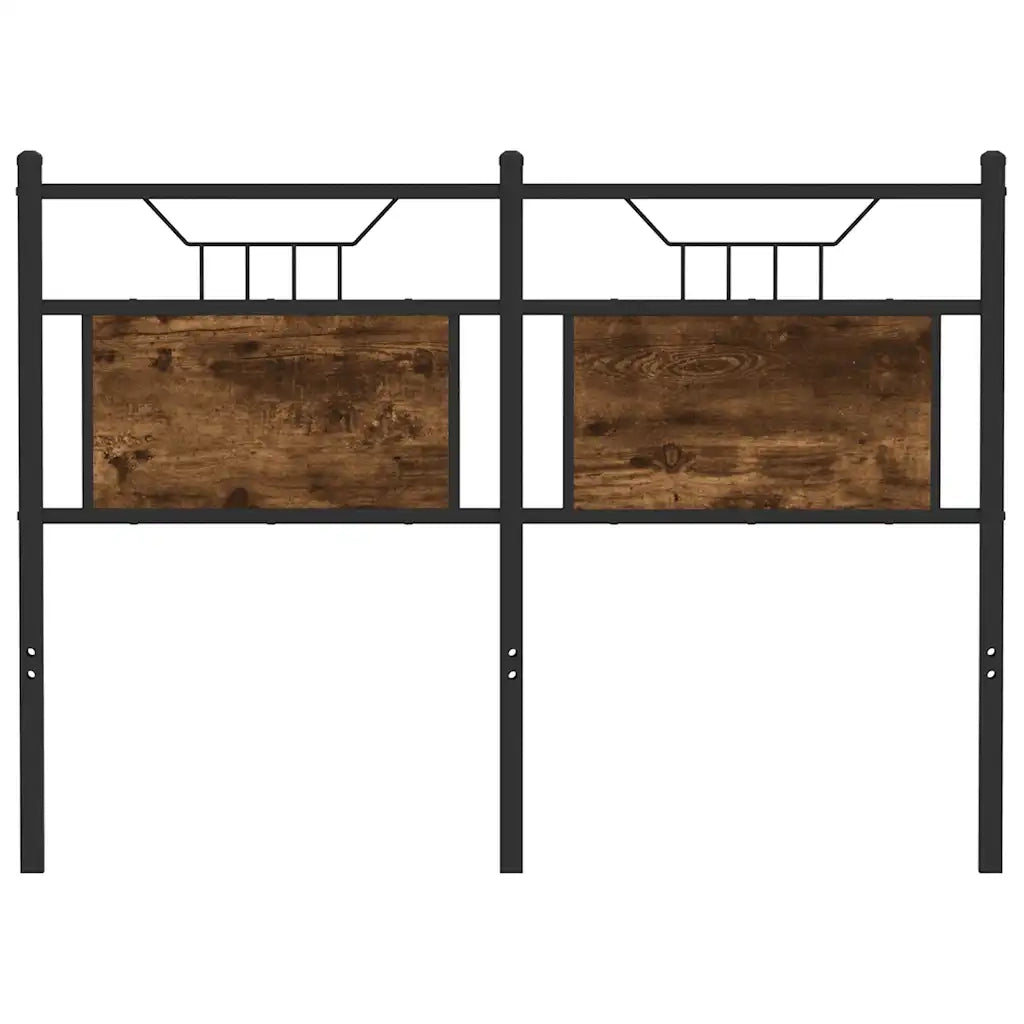 Testiera di Ricambio Rovere Fumo 120 cm in Legno Multistrato e Acciaio 4106774