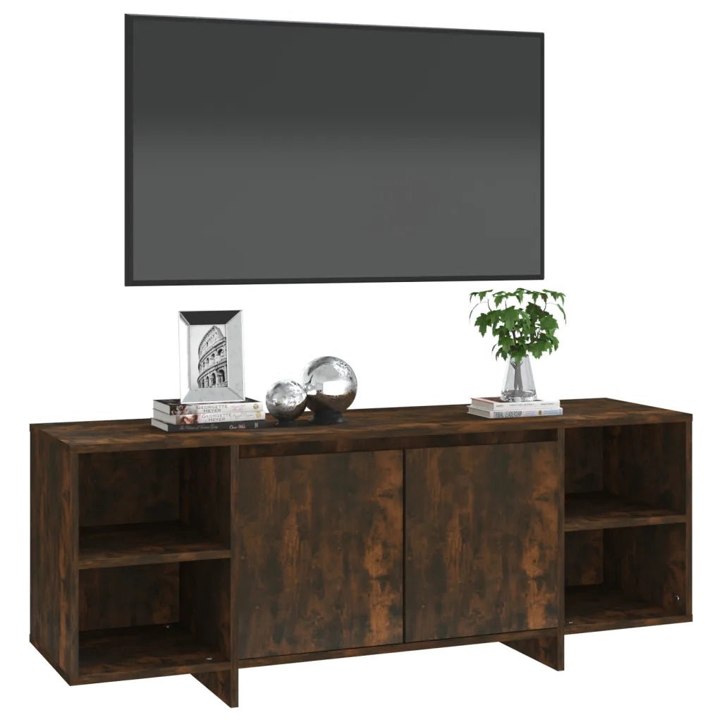 Mobile Porta TV Rovere Fumo 130x35x50 cm in Truciolato cod mxl 15575