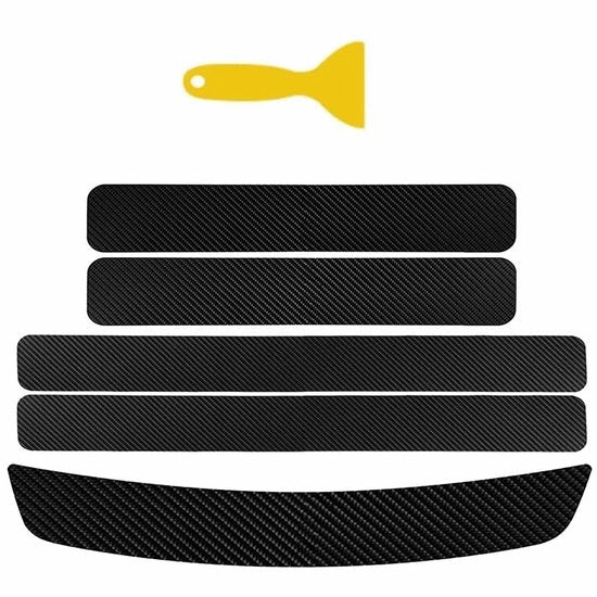 Kit di protezione autoportante - 6 pezzi - Fibra di carbonio - Antibatteria - Resistente all'usura - Resistente all'umidità - Facile da installare - Elenco di installazione