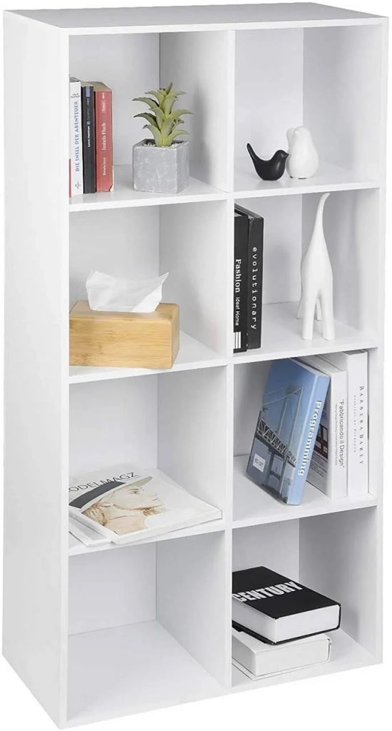 Libreria con 8 ripiani in bianco 19_0000208