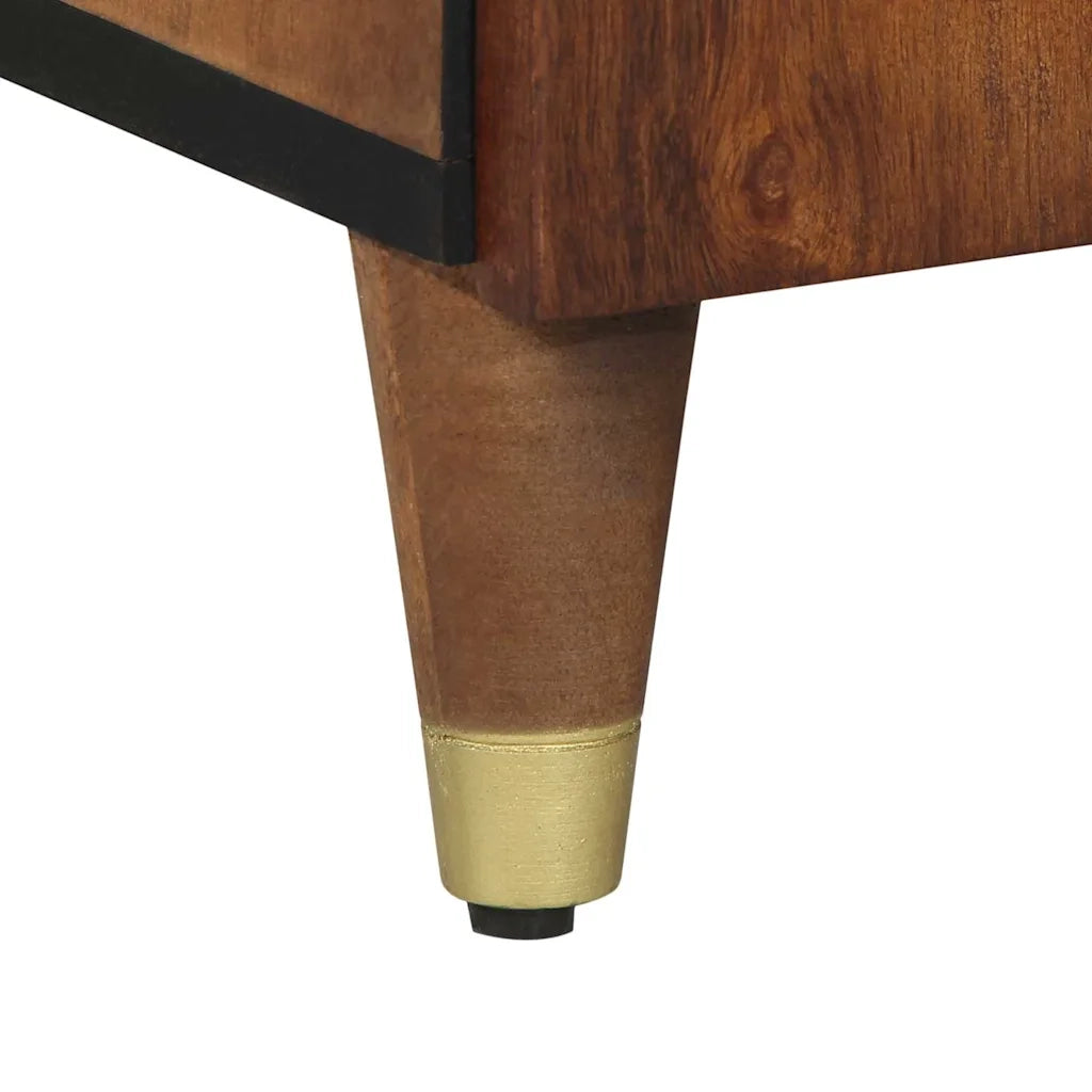 Credenza-Buffet-Armadio da cucina Marrone 40 x 33 x 110 cm Legno di mango massello