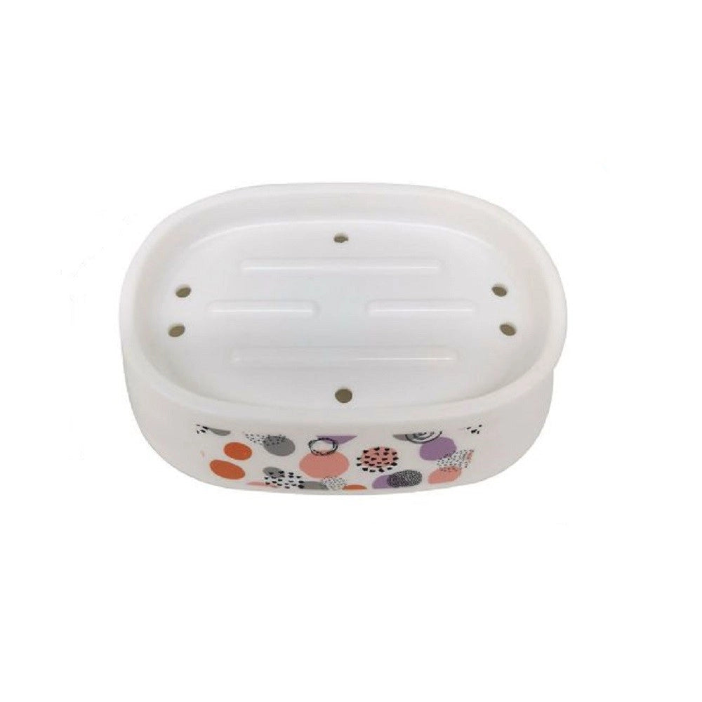 Trade Shop - Piattino Porta Sapone Saponetta Accessorio Arredo Bagno Con Sfere Astratte 87084 -