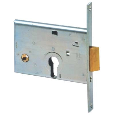 SERRATURA METALLO INFILARE 44145 CISA  B.Q ZINC F.MM 16 F.SAGOM M1+SCR H.MM 82 E.MM 60