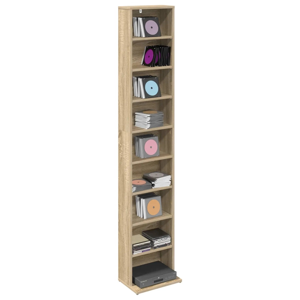 Mobile per CD Rovere Sonoma 33 x 23,5 x 175 cm 8012646