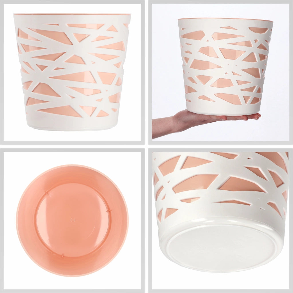 KADAX - Inserto in plastica per vaso di fiori e piante, 19 cm, beige