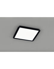 Plafoniera Quadrata Camillus Led Dimmerabile Nero IP44 40x40 cm Trio Lighting