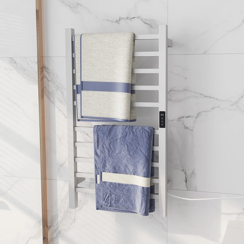 Portasciugamani Elettrico a Parete ¨C Zephmum ¨C Bianco 45x11x80 cm
