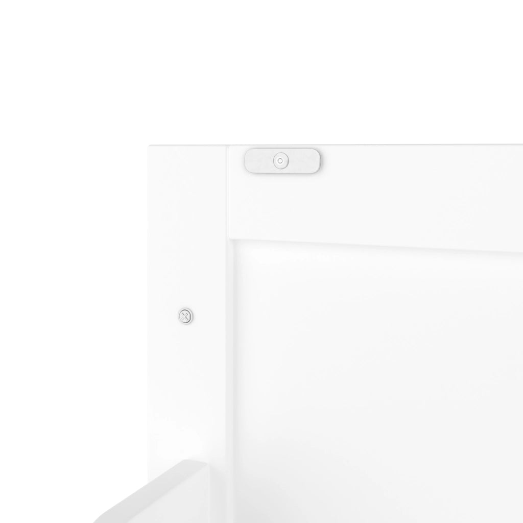 Mobile bagno freestanding 51x46x85 cm con lavabo in ceramica, finitura laccata, cassetto silenzioso, ripiano regolabile, bianco
