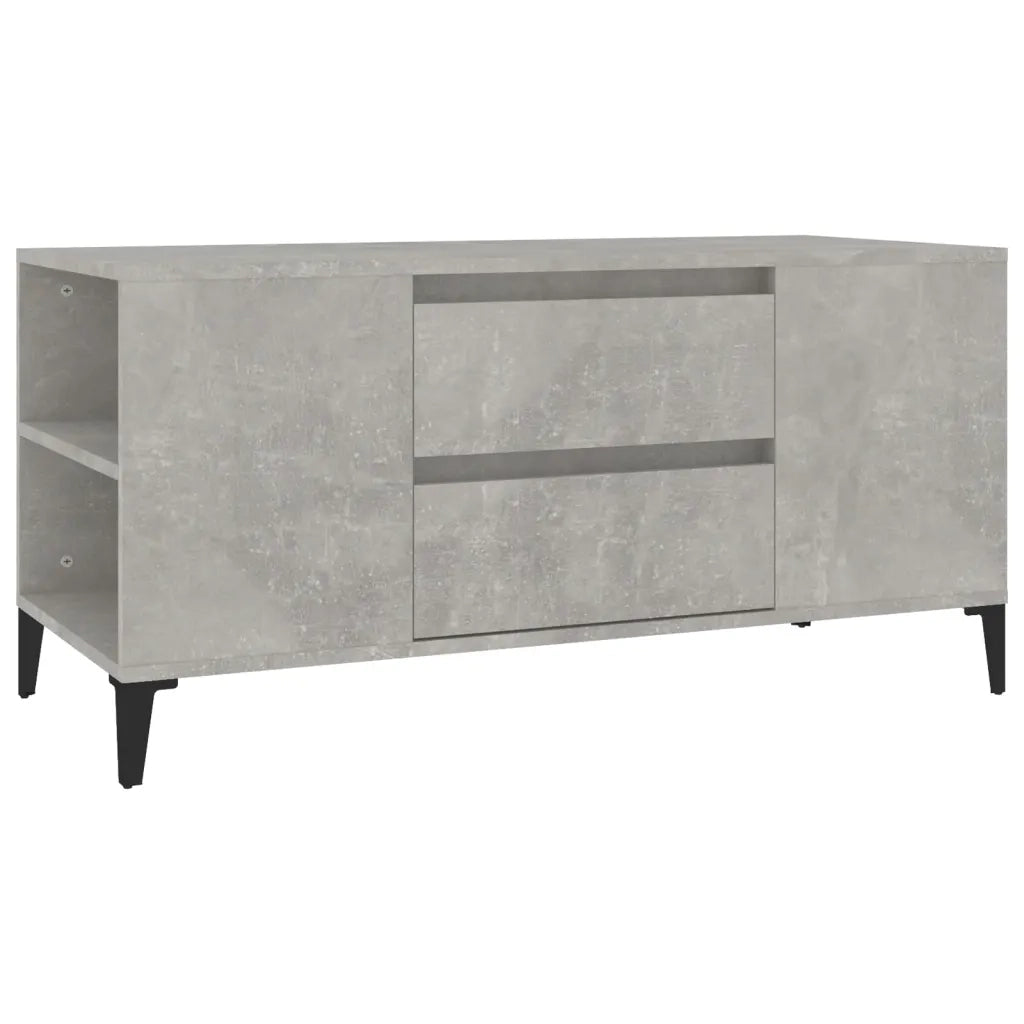 Mobile per TV Grigio Cemento 102x44,5x50 cm Legno Multistrato cod mxl 27554