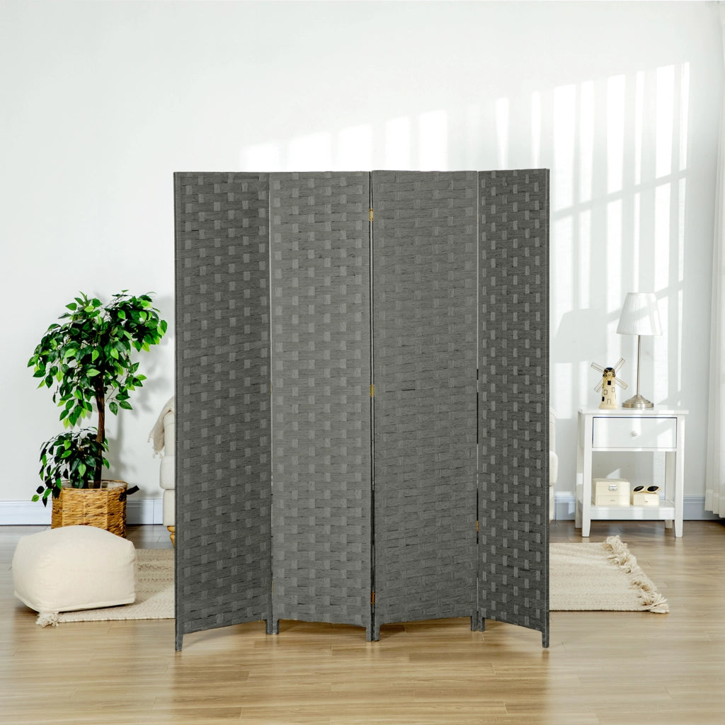 Paravent in legno 4 ante ¨C zephmum ¨C 159,5x169,5x1,6 cm