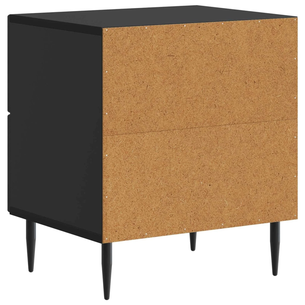 Armadio da Notte Nero 43 x 34,5 x 47,5 cm Legno ingegnerizzato 894757