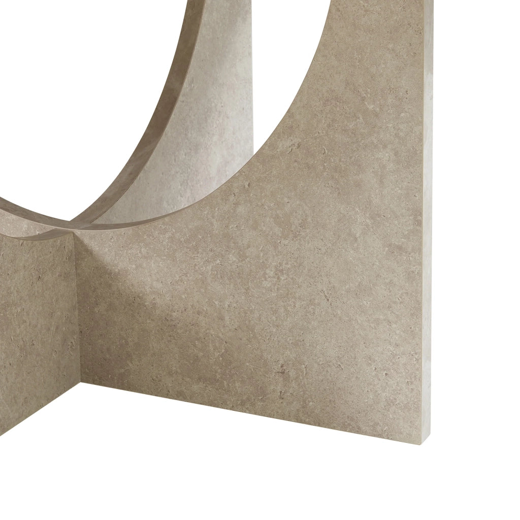 Tavolino/consolle/tavolino laterale 80 x 42 cm cemento chiaro 03_0010843