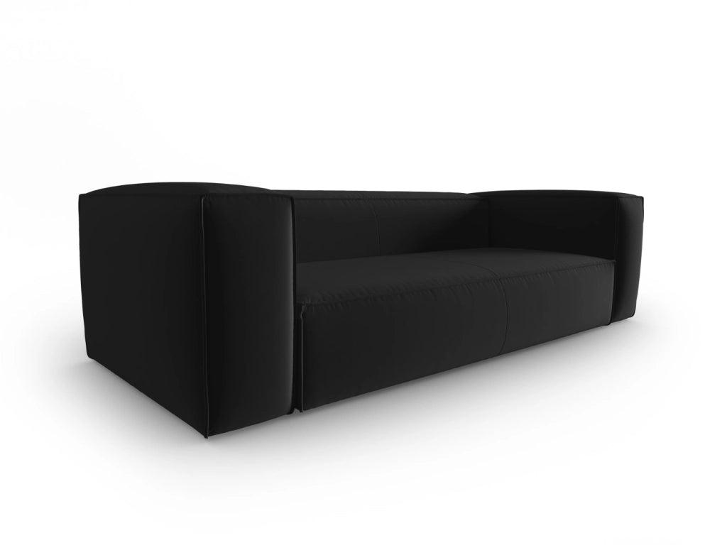 Cosmopolitan Design - Divano "Mackay" 4 posti in velluto nero 