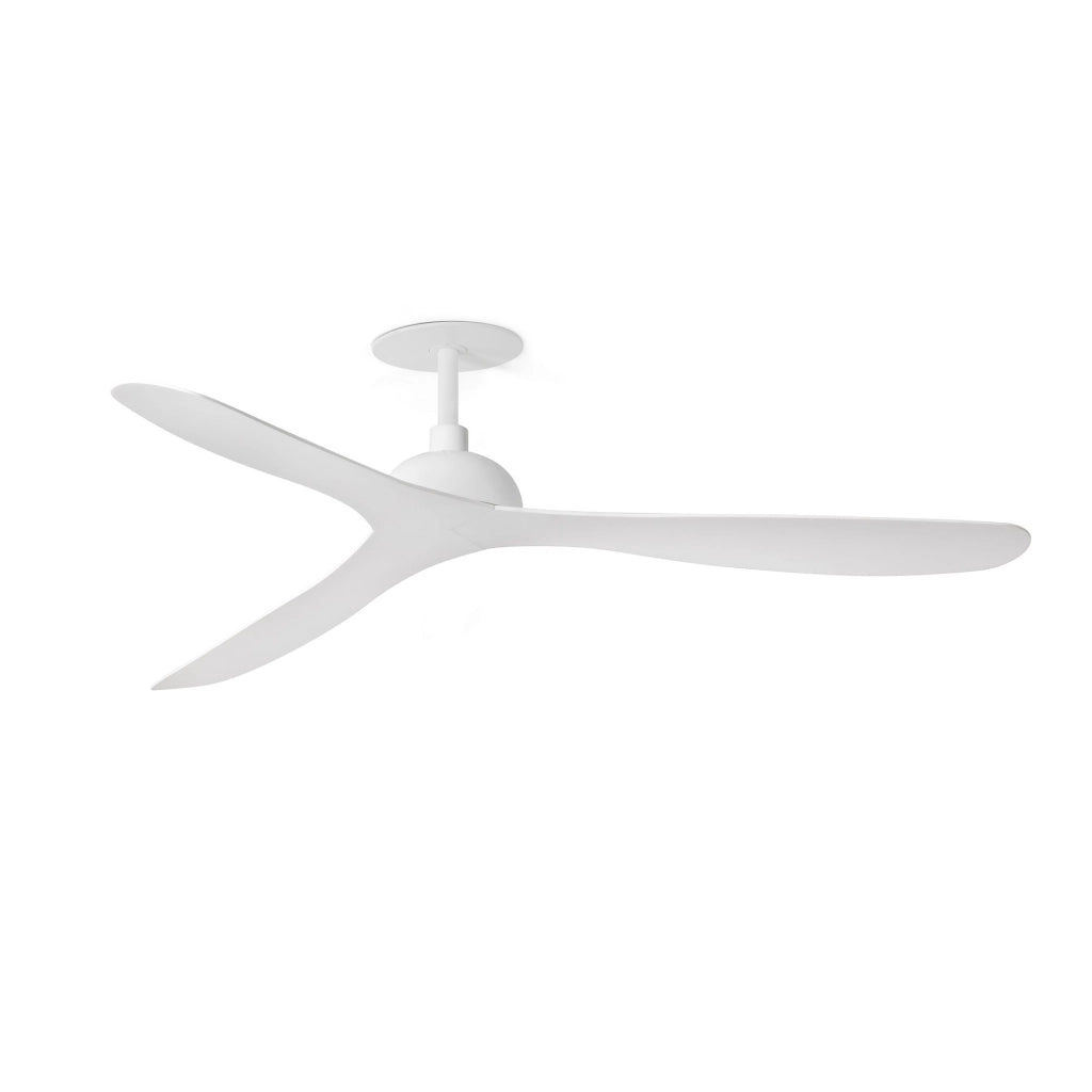 FARO Ventilatore a soffitto da incasso Ø1320 mm in acciaio bianco opaco motore DC 6 velocita funzione inversa per soffitti inclinati Gotland Recess FARO-33446R