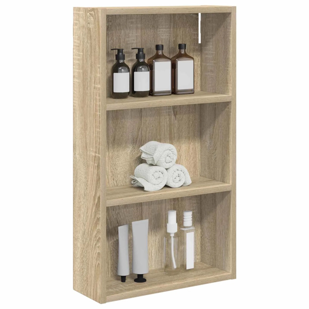 Armadio da bagno a muro Rovere Sonoma 40 x 14 x 70 cm