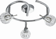 Plafoniera Candellux Bombola cromata cristallo 38cm 3xG9