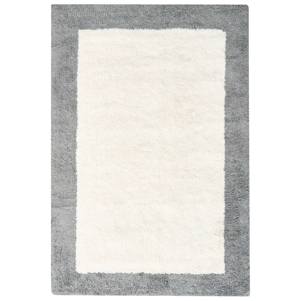 Tappeto da bagno moderno in cotone rettangolare 60 x 90 cm con motivo decorativo Accessori da bagno marrone e grigio